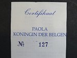 Ag medaile - Paola Reine des Belges, Ag 0,925, 11,5 g, průměr 30mm, náklad 7500ks, certifikát, etue
