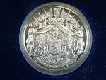 Ag medaile - In memoriam Koning Leopold III., Ag 0,925, 11,5 g, průměr 30mm, náklad 7500ks, certifikát, etue