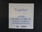 Ag medaile - Astrid Princesse de Belgique, Ag 0,925, 11,5 g, průměr 30mm, náklad 3000ks, certifikát, etue