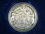 Ag medaile - Albert - Paola Roi et Reine des belges, Ag 0,925, 11,5 g, průměr 30mm, náklad 7500ks, certifikát, etue