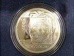 500 Frank 2000, Ag 0,925, 22,85g, průměr 37mm, certifikát, etue