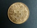 Švýcarsko - 20 Frank 1905 B, 6,451g, Au 0.900