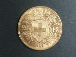 Švýcarsko - 20 Frank 1902 B, 6,451g, Au 0.900