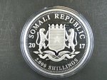2000 Shillings 2017 - 1 Kg Ag - sloni, kvalita proof, Ag 999/1000
