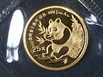 25 Yüan 1991, 7,78 g, 1/4 OZ Au 999/1000, KM359