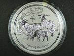 30 Dollars - 1 Kg Ag - Rok kozy 2015, kvalita proof, Ag 999/1000, 1000g, etue