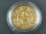 1999, Česká mincovna, zlatá medaile mince Boleslava II., Au 0,986, 3,49g, náklad 350 ks, etue