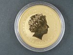 100 Dollars - 1 Oz (31,1050g)  Au - Rok kohouta 2005, kvalita proof,  etue