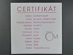 2008, Česká mincovna, zlatá medaile Svatební dukát 2008, Au 0,999,9, 3,11g, náklad 1000 ks, etue, certifikát
