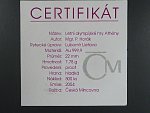 2004, Česká mincovna, zlatá medaile OH Athény, Au 0,999,9, 7,78g, náklad 500 ks, etue, certifikát