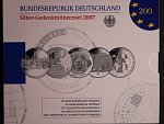 Německo, sada 5 ks.10 EUR 2007