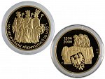 2006, Česká mincovna, Lubomír Lietava - zlatá medaile vymření Přemyslovců po meči, Au 0,999, 31,1g (1 UNZ), průměr 37mm, náklad 200 ks, číslovaná na hraně číslo 199, etue, certifikát