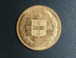 Švýcarsko - 20 Frank 1891 B, 6,451g, Au 0.900