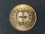 Itálie - Sardínie, Vittorio Emanuelle II. - 20 Lire 1857