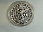medaile - královská pečeť. - 1 Oz Ag 999, náklad 2500 ks, certifikát, etue