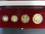 Sada zlatých mincí Koruna česká, 1000 , 2500 , 5000 , 10000 Kč 1997, vše ve společné etui, karty ČNB k sadě nejsou, kvalita proof