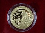 100 Euro 2017 Jaskyne Slovenského krasu, Au 900, 9,5g, etue, certifikát