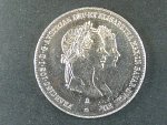 1/2 Tolar 1854 A na sňatek Františka Josefa I. a Alžběty