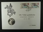 100 Kčs 1990  Velká Pardubická, součást pamětní obálky, číslovaná
