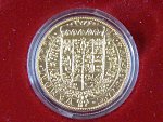2002, Česká mincovna, zlatá medaile Dukát Albrechta z Valdštejna, Au 0,986, 3,49g, náklad 500 ks, etue, certifikát