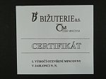 1994, pamětní medaile s motivem 1 Kč, Au 999,9, 7,78g, náklad 1000ks, certifikát, etue, kvalita b.k.