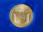 2018, Mincovňa Kremnica, Au medaile Jsem ražen z českého kovu - k 100.výročí vzniku Československé republiky 1918 - 2018 , 2 Dukát, etue, certifikát, osvědčení o ryzosti, č. 128, náklad 228ks