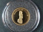 5 Dollars 2006 Velikonoční ostrov, Au 585/1000, 1,25g, průměr 13,92 mm, certifikát