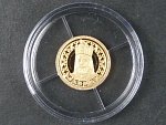 zlatá medaile z cyklu Největší Češi - Karel IV., Au 0,585,9, 0,50g, etue