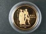 100 Dollars - 1/2 OZ  Au - OH 1976, kvalita proof,  etue