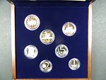 sada 2015 sada proof v dřevěné etui + Ag žeton, číslované sady