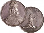 Josef I. 1705-1711 - AR medaile korunovace Josefa římským králem 1690 v Augsbugu, dr. hr., Nov. 2414