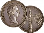 Ferdinand V. 1835-1848 - AR medaile výstavba věže chrámu sv. Štěpána, sign. Roth, pr. 47 mm
