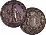 František Josef I. 1848-1916 - AR Medaile 1895 čestná cena výstavy v Linzi, punc J-C na hraně, pr. 44 mm, Wurzbach 5214