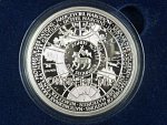 pamětní medaile 2017 J.A.Komenský, Ag 999, 155,5g (5 OZ) , náklad 425ks, etue, certifikát