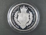 10 Pounds 2017 65.safírové výročí panování, Ag 999, 156,29g (5 OZ), etue, certifikáty