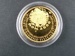 1999, Česká mincovna, zlatá medaile k uvítání roku 2000, Au 0,999,9, 7,78g, náklad 300 ks, certifikát