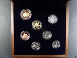 sada 2019 sada proof v dřevěné etui + Ag žeton, číslované sady, náklad jen 1200 ks