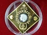 10000 Sk 2003 10.rokov SR, Au 0,900, 17,280g + Pd 0,999 1,55g, certifikát, etue