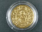 1999, Česká mincovna, zlatá medaile mince Boleslava II., Au 0,986, 3,49g, náklad 350 ks, etue