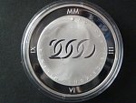 2000 Kč 2000, milénium (mince s hologramem), Au/Ag