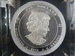 500 $ 2015 Ag 0,9999, 5 Kg, The Dance Screen (The Scream Too), Průměr: 180 mm, náklad 100ksetue - kufr, certifikát
