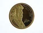 2 Dináry 2009, Frederyk Chopin, Au 0.999, 1 g., průměr 13,92 mm.