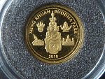 1000 Kipů 2010, Buddha park, Au 0.999, 1 g., průměr 13,92 mm.