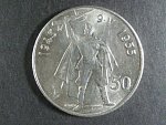 50 Kčs 1955c 10.výročí osvobození ČSSR, varianta signatury C nožka 