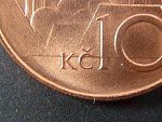 10 Kč 1993, varianta malé Kč, potvrzení autentičnosti od JUDr. Moravce, bezvadný stav - ražební lesk