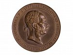 František Josef I. 1848-1916 - AE Medaile, (J. Tautenhayn)  Čestná cena C. K. ministerstva veřejných prací