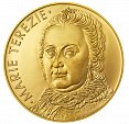 2 DUKÁT Marie Terezie, číslovaný č.98, Au 986, 3,49 g,průměr 19,75 mm, náklad 250 ks, etue, certifikát