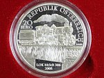 20 Euro 2008, Kaiserin Elisabeth westbahn, Ag 0.900, 20g_