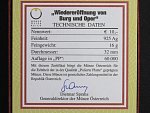 10 Euro 2005, Wiedereröffnung von Burg und Oper, Ag 0.925, 17,30g, etue a certifikát_