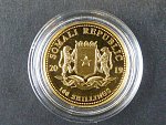 100 Shillings 2019 - 1/10 OZ Ag - sloni, kvalita proof, Au 999/1000